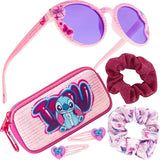 Disney Girls UV Protection Sunglasses, Case and Hair Accessories Set Girls Gifts