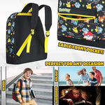 Pokemon Backpack for Kids Teenagers Pikachu Rucksack School Bag with Zipped Pockets - Get Trend