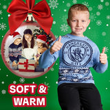 MANCHESTER CITY FC Christmas Jumper Kids Teenagers