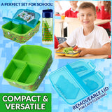 Minecraft Kids Lunchbox with Compartments & Water Bottle for School or Days Out - Get Trend