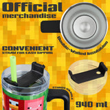 Minecraft Insulated Tumbler Travel Mug 940ml/33oz Creeper Water Bottle with Straw & Handle Thermal Double Wall Vacuum Insulation Drinks Cold Up to 17Hrs, Hot Up to 8Hrs, 45Hrs Ice - Get Trend