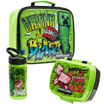 Minecraft Kids Insulated Lunch Bag, Box and Bottle, 3 Piece Set - Gamer Gifts - Get Trend