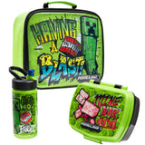 Minecraft Kids Insulated Lunch Bag, Box and Bottle, 3 Piece Set - Gamer Gifts - Get Trend