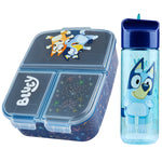 Bluey Kids Lunchbox with Compartments and Water Bottle for Preschool, Nursery - Get Trend