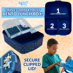 Bluey Kids Lunchbox with Compartments and Water Bottle for Preschool, Nursery - Get Trend