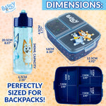 Bluey Kids Lunchbox with Compartments and Water Bottle for Preschool, Nursery - Get Trend