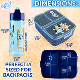 Bluey Kids Lunchbox with Compartments and Water Bottle for Preschool, Nursery - Get Trend