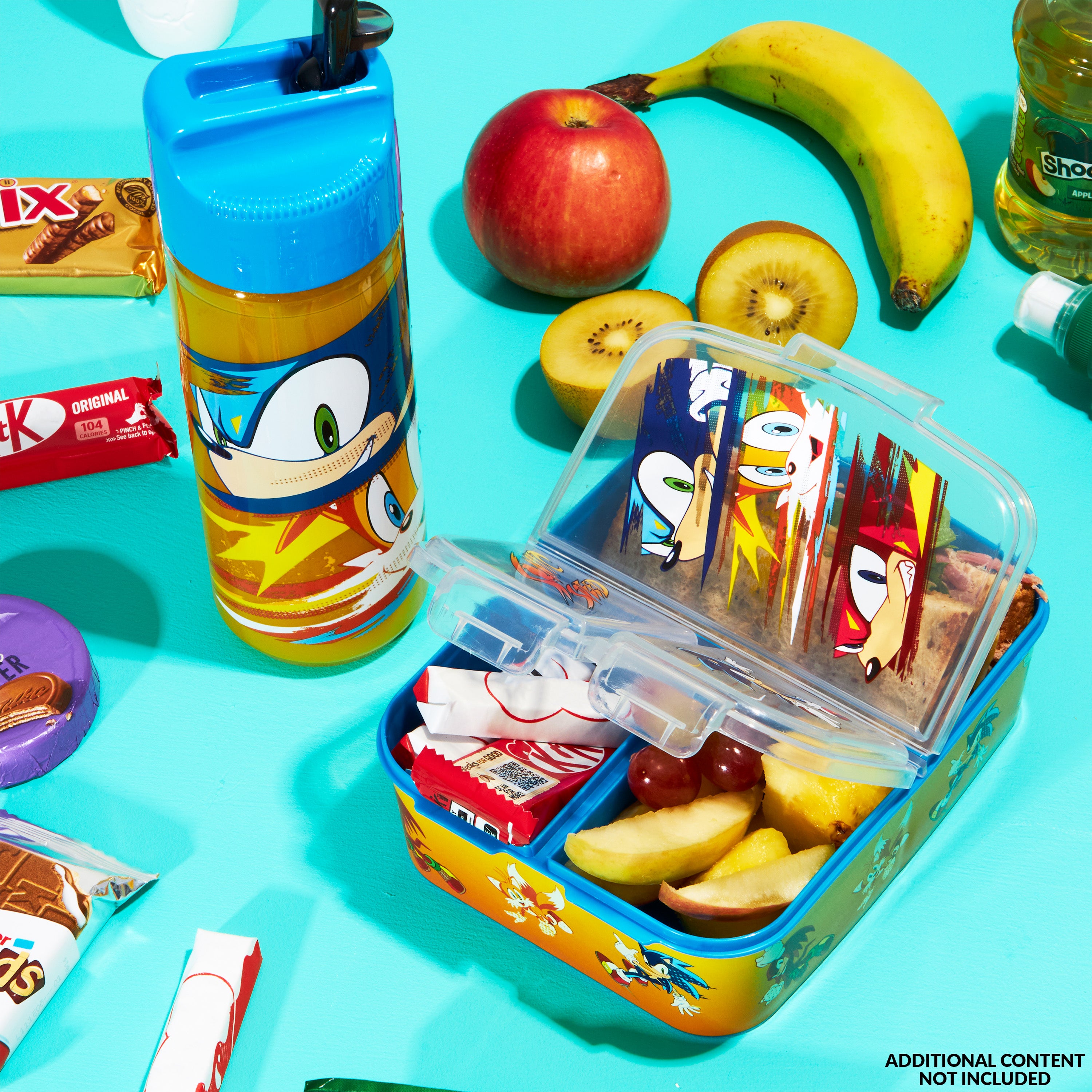 SONIC THE HEDGEHOG Kids Lunchbox with Compartments & Water Bottle for School - Get Trend