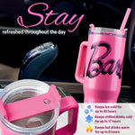 Barbie Insulated Tumbler Travel Mug 940ml/33oz Water Bottle with Straw & Handle Thermal Double Wall Vacuum Insulation Drinks Cold Up to 17Hrs, Hot Up to 8Hrs, 45Hrs Ice - Get Trend