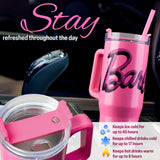 Barbie Insulated Tumbler Travel Mug 940ml/33oz Water Bottle with Straw & Handle Thermal Double Wall Vacuum Insulation Drinks Cold Up to 17Hrs, Hot Up to 8Hrs, 45Hrs Ice - Get Trend