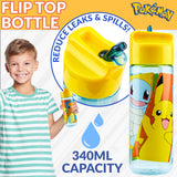 Pokemon Kids Lunchbox with Compartments and Water Bottle for School or Day Trips - Get Trend