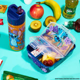 Disney Stitch Kids Lunchbox with Compartments and Water Bottle for School (Blue/Purple) - Get Trend
