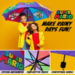 Super Mario Folding Umbrella, Telescopic Lightweight Umbrella - Travel Accessories - Get Trend