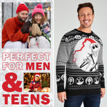 Disney Mens Christmas Jumper Crew Neck with Long Sleeves, Warm Cosy Xmas Jumper - Gifts for Men - Get Trend
