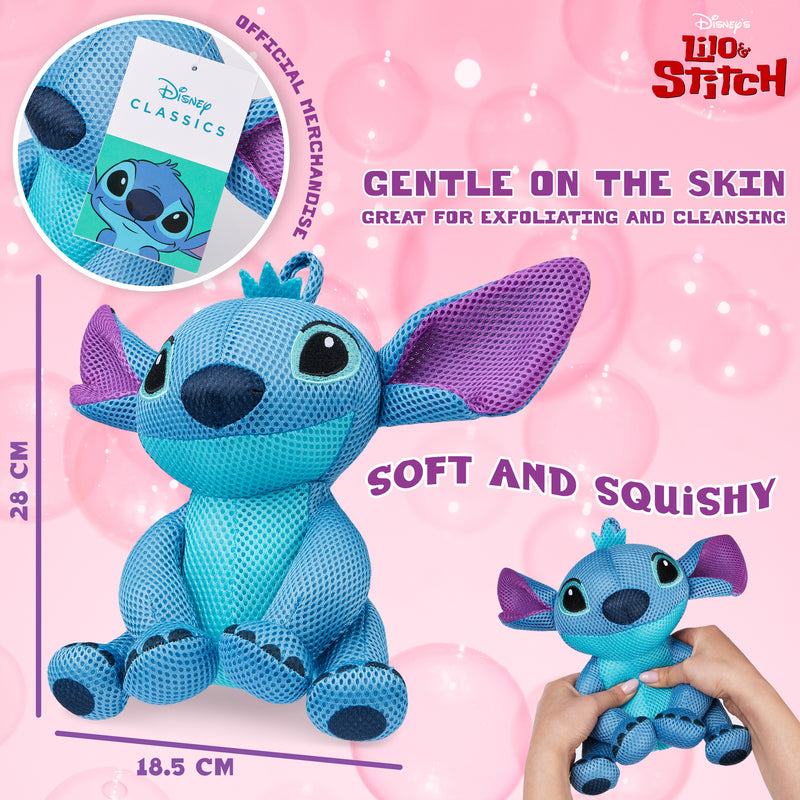 Disney Stitch Loofah Sponge for Kids Bath Sponge Mesh - Stitch - Get Trend