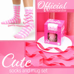 Barbie Mug and Socks Gift Set for Women, Calf Socks and Ceramic Mug - Women's Gifts - Get Trend