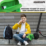 Minecraft Boys Waist Pack with Adjustable Strap, Creeper Travel Bag - Gamer Gifts (Green) - Get Trend