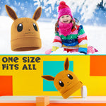 Pokemon Beanie Hat for Kids - Warm Cosy Knitted Winter Hats for Kids One Size - Anime Gifts for Kids - Get Trend