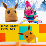 Pokemon Beanie Hat for Kids - Warm Cosy Knitted Winter Hats for Kids One Size - Anime Gifts for Kids - Get Trend