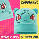 Pokemon Beanie Hat for Kids - Warm Cosy Knitted Winter Hats for Kids One Size - Anime Gifts for Kids - Get Trend