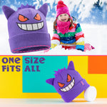Pokemon Beanie Hat for Kids - Warm Cosy Knitted Winter Hats for Kids One Size - Anime Gifts for Kids - Get Trend