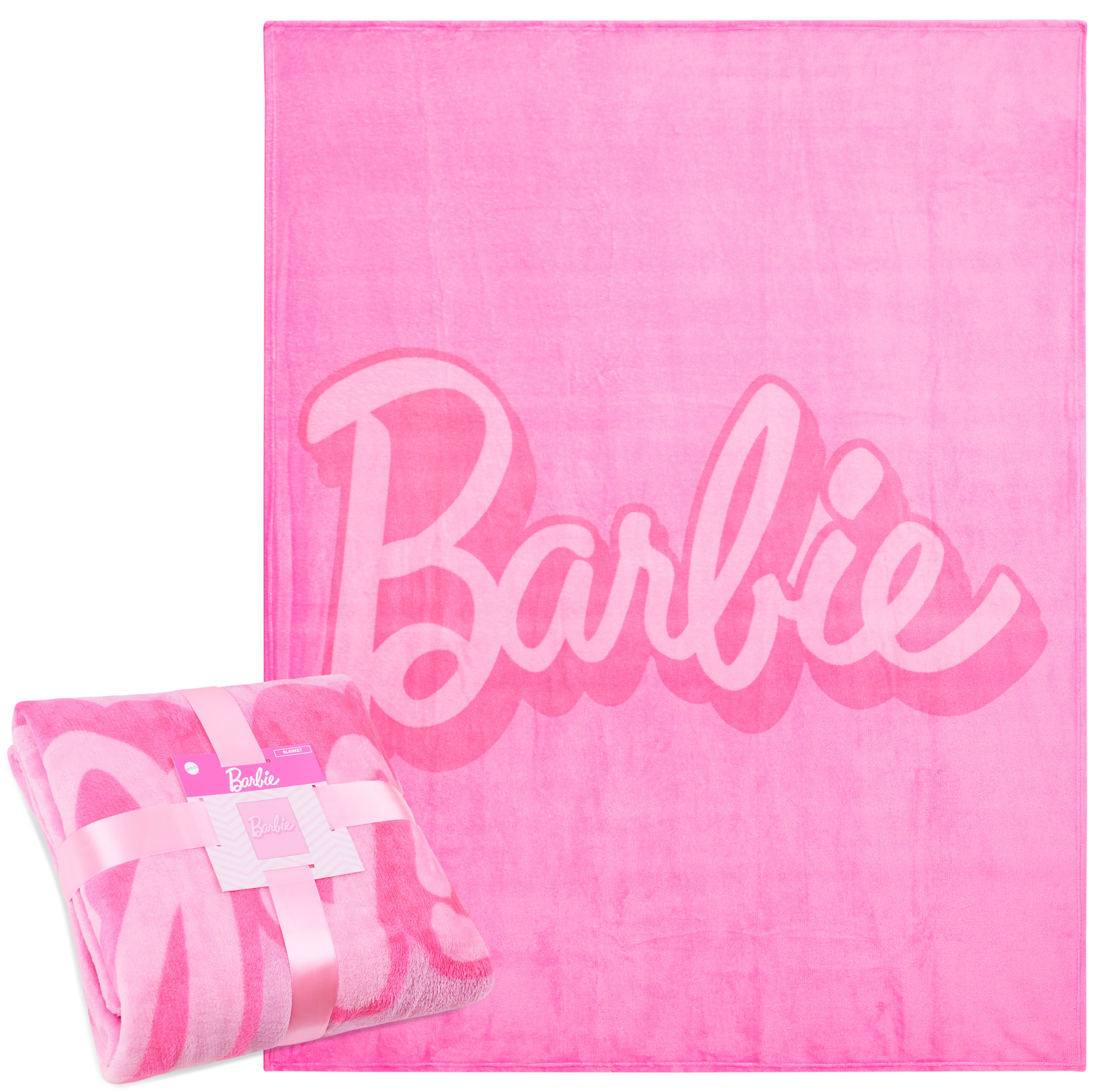 Barbie Soft Fleece Bed Blanket, Cosy Bed Throw 150 x 130cm - Gifts for Her - Get Trend
