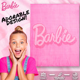 Barbie Soft Fleece Bed Blanket, Cosy Bed Throw 150 x 130cm - Gifts for Her - Get Trend