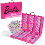 Barbie Art Supplies Set, 130+ Pcs Girls Drawing Colouring Travel Case - Get Trend