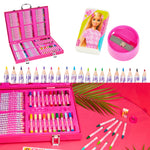 Barbie Art Supplies Set, 130+ Pcs Girls Drawing Colouring Travel Case - Get Trend