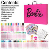 Barbie Art Supplies Set, 130+ Pcs Girls Drawing Colouring Travel Case - Get Trend