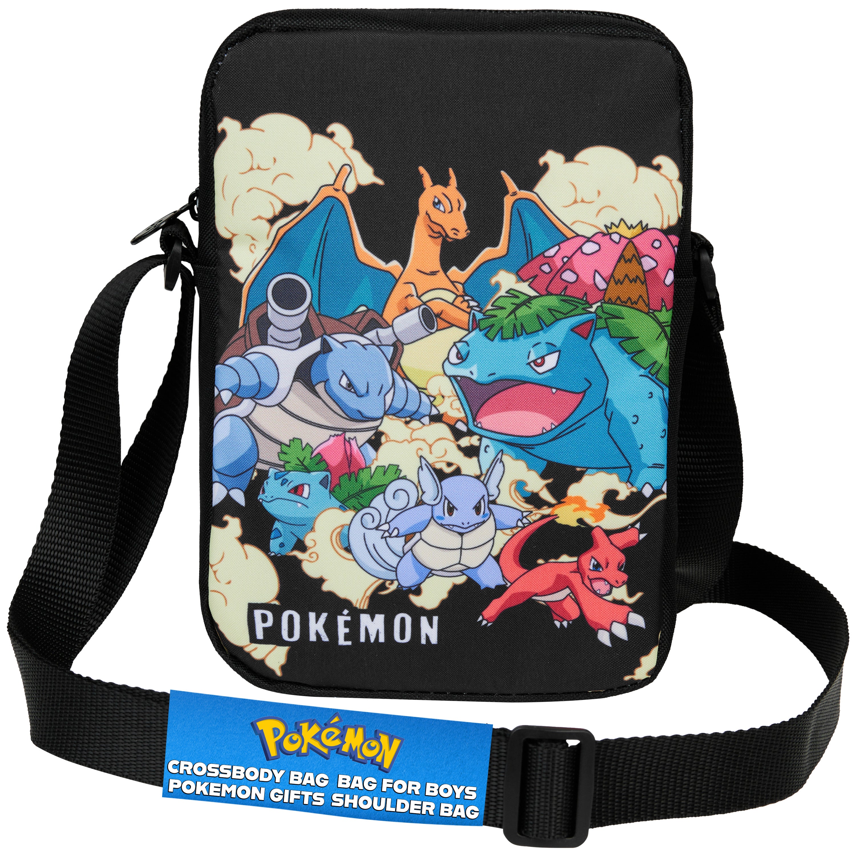 crossbody bags travel kids Pokemon Shoulder Bag for Kids & Teens Anime Cross Body Bag Pikachu Gen – Get Trend