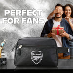Arsenal F.C. Toiletry Bags for Men, Hanging Wash Bag with Zipped Pocket - Gifts for Him - Get Trend