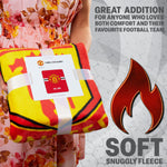 Manchester United F.C. Throw Blanket, 150cm x 127cm Soft Fleece Blanket - Get Trend