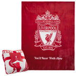 Liverpool F.C. Fleece Bed Blanket Soft Bed Throw 125 x 150cm Liverpool Gifts (Red) - Get Trend