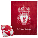Liverpool F.C. Fleece Bed Blanket Soft Bed Throw 125 x 150cm Liverpool Gifts (Red) - Get Trend