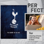Tottenham Hotspur F.C. Fleece Bed Blanket Soft Bed Throw 125 x 150cm Spurs Gifts - Get Trend