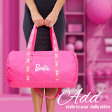 Barbie Duffel Bag, Spacious Weekend Bag with Zipped Pockets for Travel and Gym - Get Trend