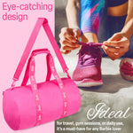 Barbie Duffel Bag, Spacious Weekend Bag with Zipped Pockets for Travel and Gym - Get Trend