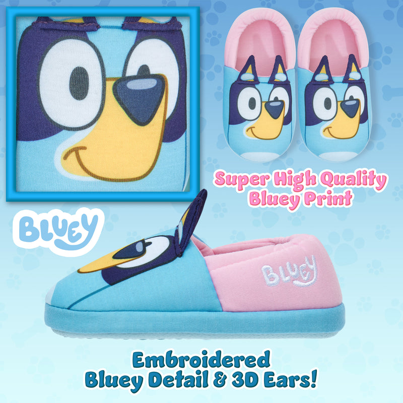 Bluey Shoes Slippers 3D Non-Slip - Bluey Warm Slippers for Kids - Get Trend
