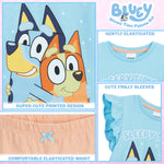 Bluey Pyjamas for Kids Girls and Boys PJs 2 Piece Nightwear T-Shirt Short Kids PJs Summer Soft Breathable Toddlers Lounge Wear Sizes 2-6 Years Bingo Gifts for Girls - Get Trend