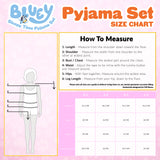 Bluey Pyjamas for Kids Girls and Boys PJs 2 Piece Nightwear T-Shirt Short Kids PJs Summer Soft Breathable Toddlers Lounge Wear Sizes 2-6 Years Bingo Gifts for Girls - Get Trend