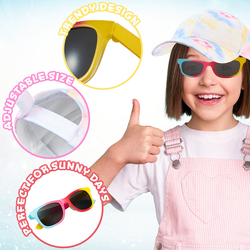 CityComfort Girls Cap and Sunglasses Set, Baseball Cap and UV Sunglasses - Multicolored - Get Trend