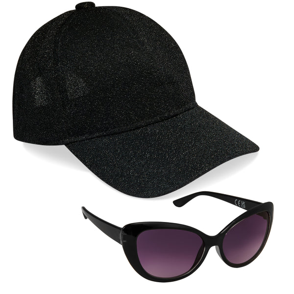 CityComfort Girls Cap and Sunglasses Set, Baseball Cap and UV Sunglasses