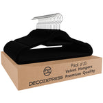 Deco Express Velvet Hangers, Space Saving Non Slip Coat Hangers for Clothes - 20 Pack - Get Trend