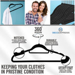 Deco Express Velvet Hangers, Space Saving Non Slip Coat Hangers for Clothes - 20 Pack - Get Trend