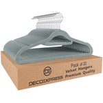 Deco Express Velvet Hangers, Space Saving Non Slip Coat Hangers for Clothes - 20 Pack - Get Trend