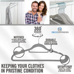 Deco Express Velvet Hangers, Space Saving Non Slip Coat Hangers for Clothes - 20 Pack - Get Trend