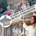 Deco Express Velvet Hangers, Space Saving Non Slip Coat Hangers for Clothes - 20 Pack - Get Trend