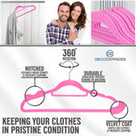 Deco Express Velvet Hangers, Space Saving Non Slip Coat Hangers for Clothes - 20 Pack - Get Trend