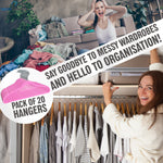 Deco Express Velvet Hangers, Space Saving Non Slip Coat Hangers for Clothes - 20 Pack - Get Trend